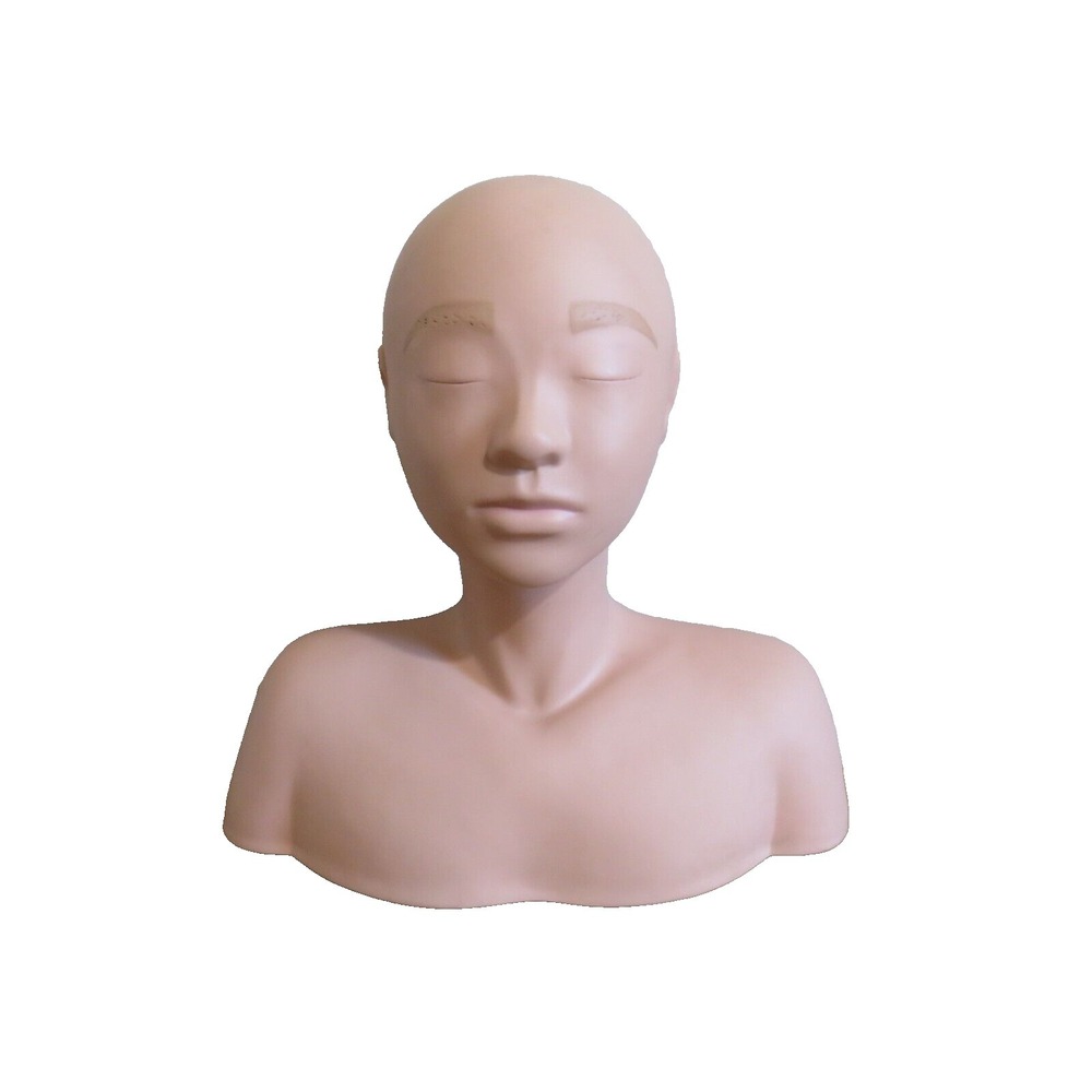 15" Marianna Esthetics Mannequin Massage Training Head Shoulders Makeup Wigs